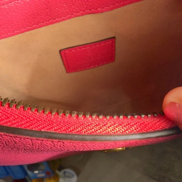 GUCCI SHOULDER BAG Pink Leather Women's Bag - Picture 7 of 10